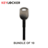 HU101 | Metal Key | 10 x Ford / Jaguar / Land Rover / Lincoln / Volvo | Keylocker