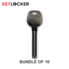 LXP90/KK10 | Metal Key | 10 x Hyundai / Kia / Lexus / Scion / Subaru / Toyota | Keylocker
