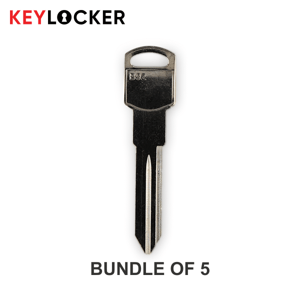 B92 | Metal Key | 5 x Buick / Chevrolet / Oldsmobile / Pontiac | Keylocker
